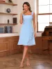 A-Line/Princess Square Neck Straps Tiered Short Mother of the Bride Dresses with Jacket sold by Lavetir