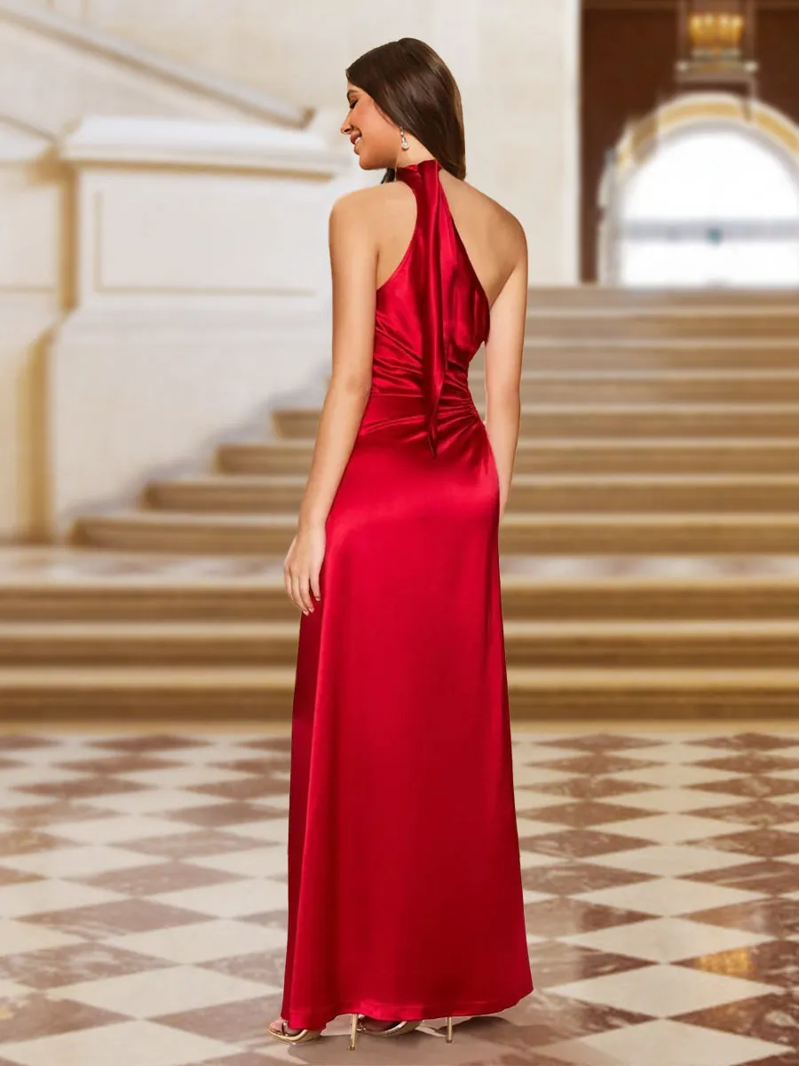 Sheath/Column One-Shoulder Sleeveless Evening Dresses with Split Side sold by Lavetir product image thumbnail 2