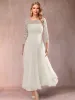 A-Line/Princess Scoop 3/4 Sleeves Mother of the Bride Dresses with Applique sold by Lavetir