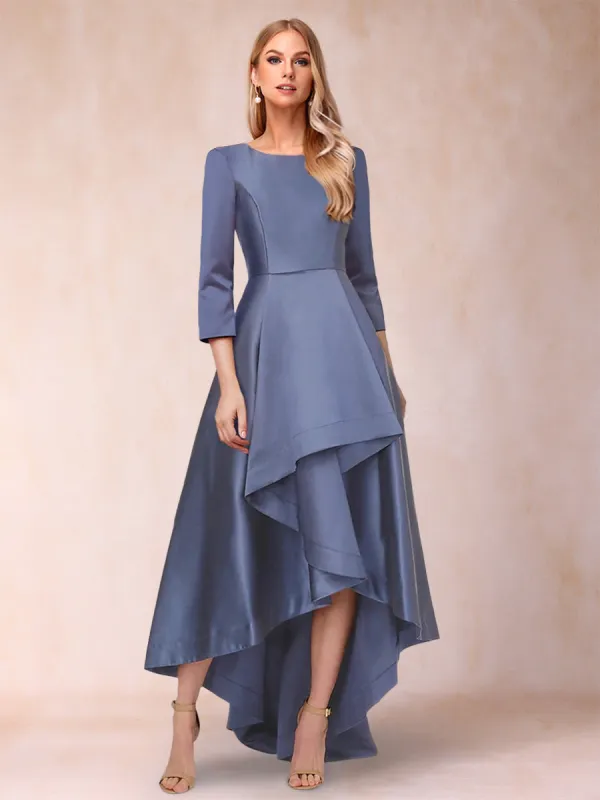 A-Line/Princess Scoop 3/4 Sleeves Mother of the Bride Dresses with Ruffles sold by Lavetir