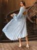 A-Line/Princess V-Neck Long Sleeves Evening Dresses with Ruched sold by Lavetir