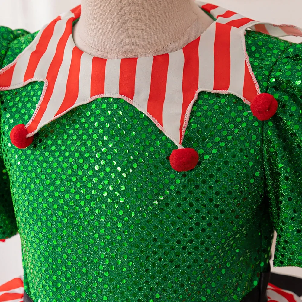 Ball Gown Scoop Puff Sleeves Christmas Dresses with Bow Knot sold by Lavetir product image thumbnail 4