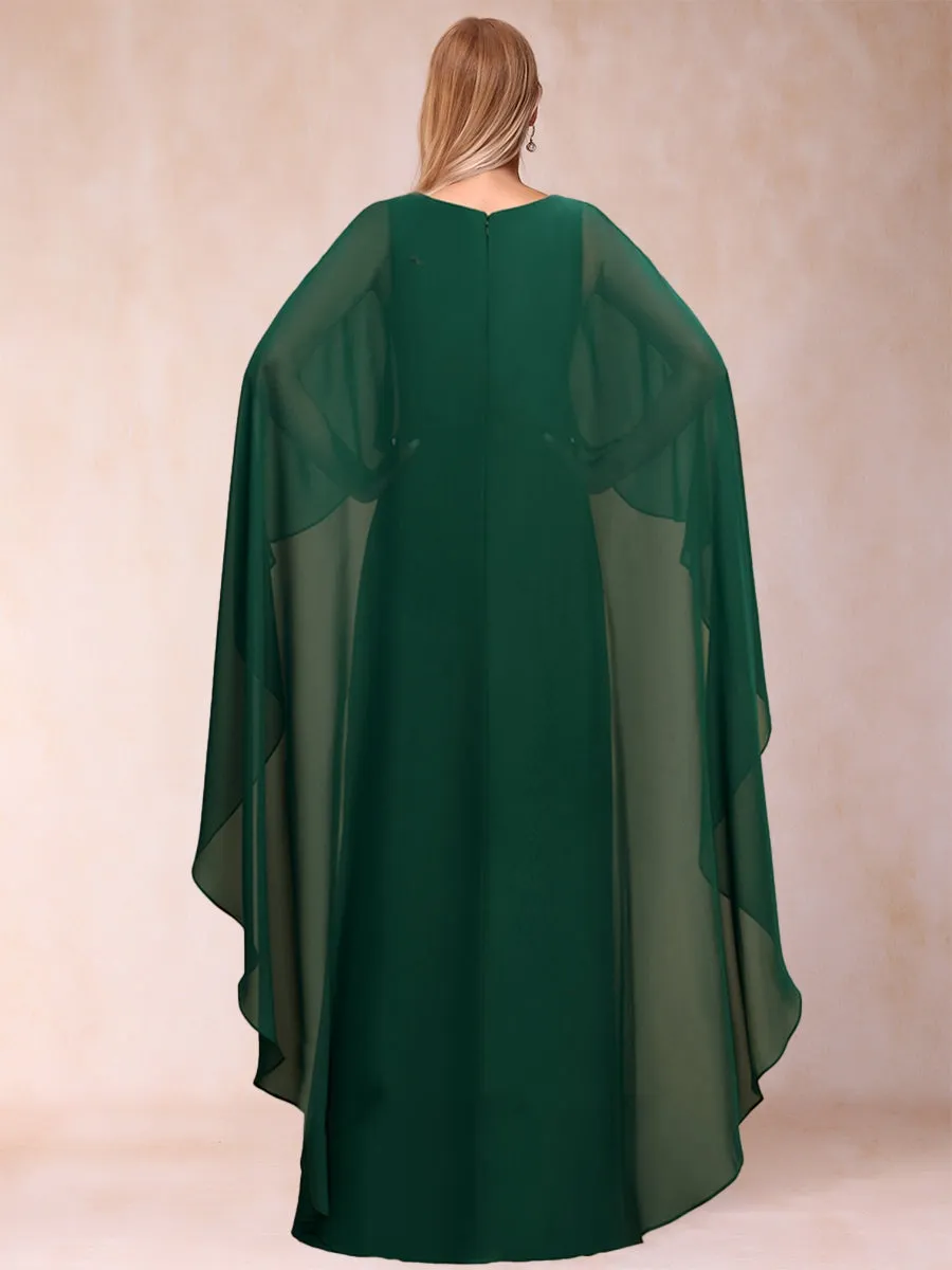 A-Line/Princess One Piece Scoop Mother of the Bride Dresses with Ruffles sold by Lavetir product image thumbnail 2