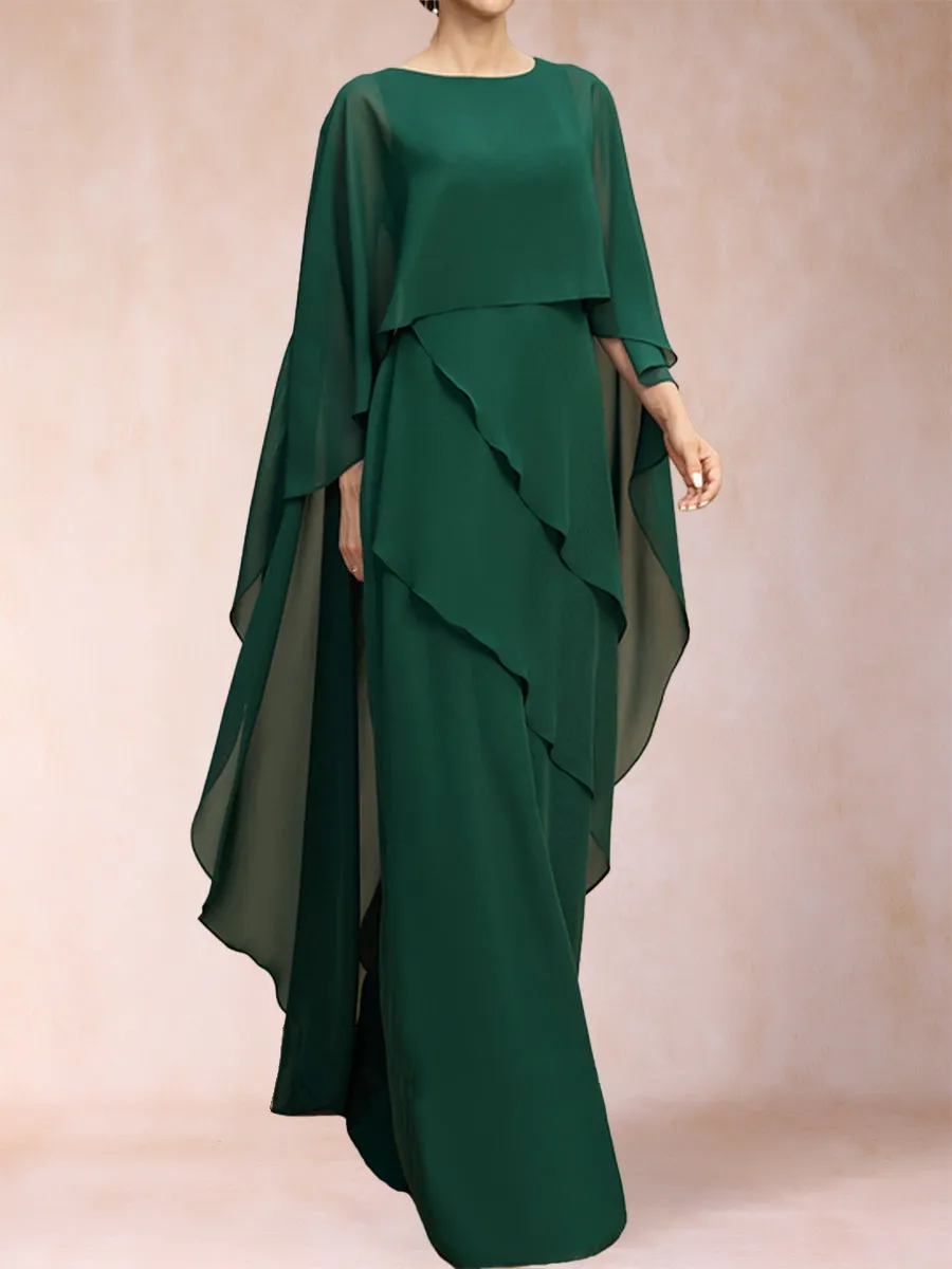 A-Line/Princess One Piece Scoop Mother of the Bride Dresses with Ruffles sold by Lavetir product image thumbnail 3