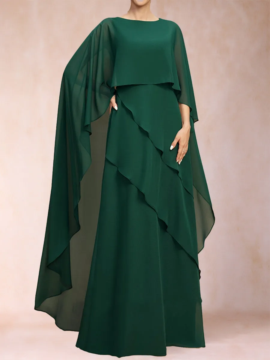 A-Line/Princess One Piece Scoop Mother of the Bride Dresses with Ruffles sold by Lavetir product image thumbnail 5