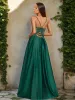 A-Line/Princess V-Neck Sleeveless Prom Dresses with Split Side sold by Lavetir