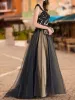 Ball Gown V-Neck Sleeveless Applique Prom Dresses sold by Lavetir