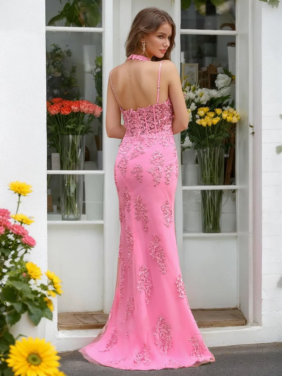 Trumpet/Mermaid Halter Sleeveless Beading Prom Dresses sold by Lavetir product image thumbnail 2