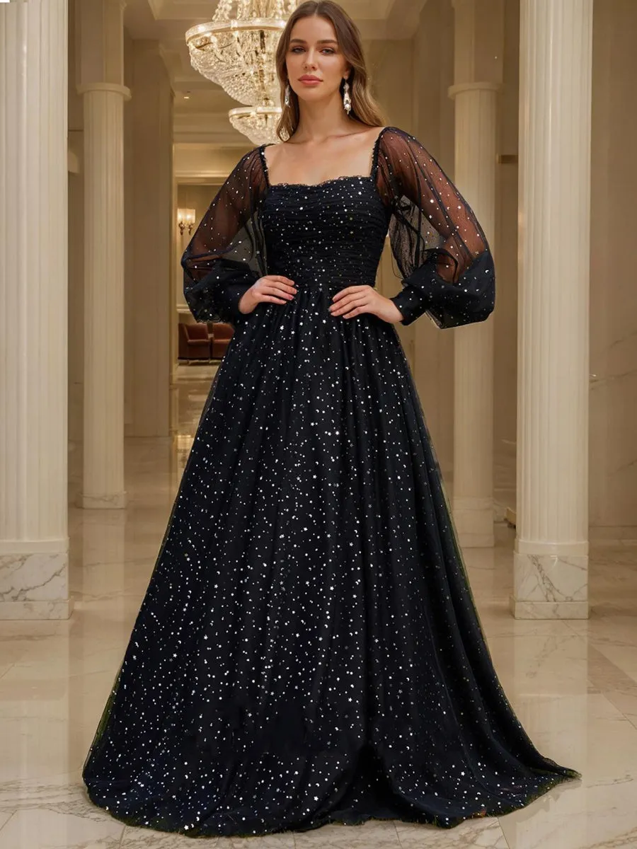 Ball Gown Sweetheart Long Sleeves Pleats Prom Dresses sold by Lavetir