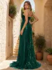 Sheath/Column One-Shoulder Sleeveless Sequins Prom Dresses sold by Lavetir