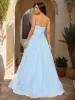 Ball Gown Strapless Sleeveless Applique Prom Dresses sold by Lavetir