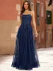 A-Line/Princess Scoop Sleeveless Applique Prom Dresses sold by Lavetir