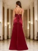Sheath/Column V-Neck Sleeveless Split Side Prom Dresses sold by Lavetir