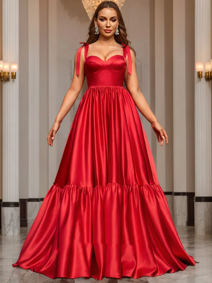 Ball Gown Sweetheart Sleeveless Ruched Prom Dresses sold by Lavetir