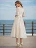 Ball Gown V-Neck Half Sleeves Lace Wedding Dresses sold by Lavetir