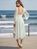 A-Line/Princess V-Neck Long Sleeves Ruffles Wedding Dresses sold by Lavetir