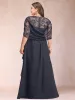 A-Line/Princess Scoop Chiffon Plus Size Mother of the Bride Dresses with Appliques & Ruffles sold by Lavetir