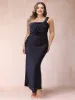 Sheath/Column One-Shoulder Ruched Ankle-Length Satin Plus Size Mother of the Bride Dresses sold by Lavetir