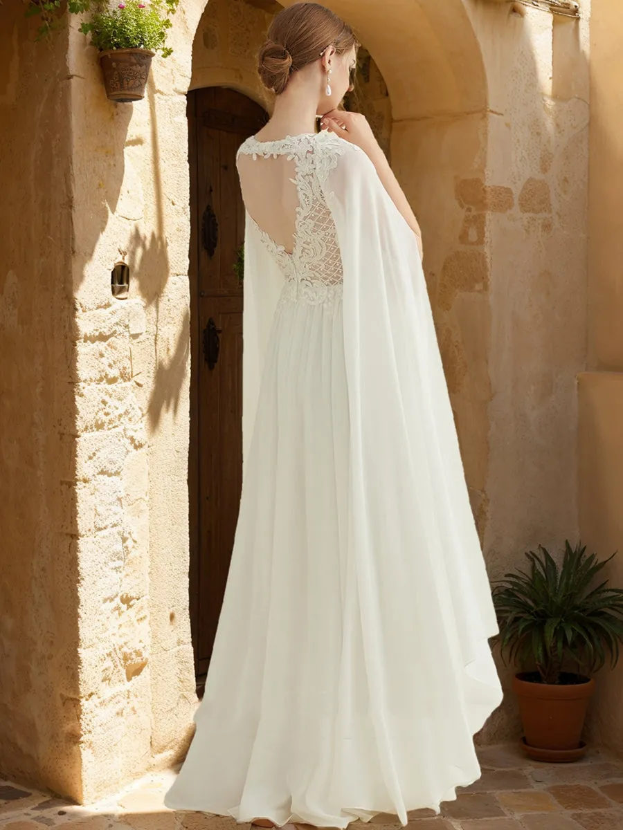 A-Line/Princess V-Neck Long Sleeves Sequins Wedding Dresses sold by Lavetir product image thumbnail 2