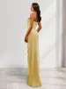 Sheath/Column Sweetheart Sleeveless Bridesmaid Dresses with Split Side sold by Lavetir