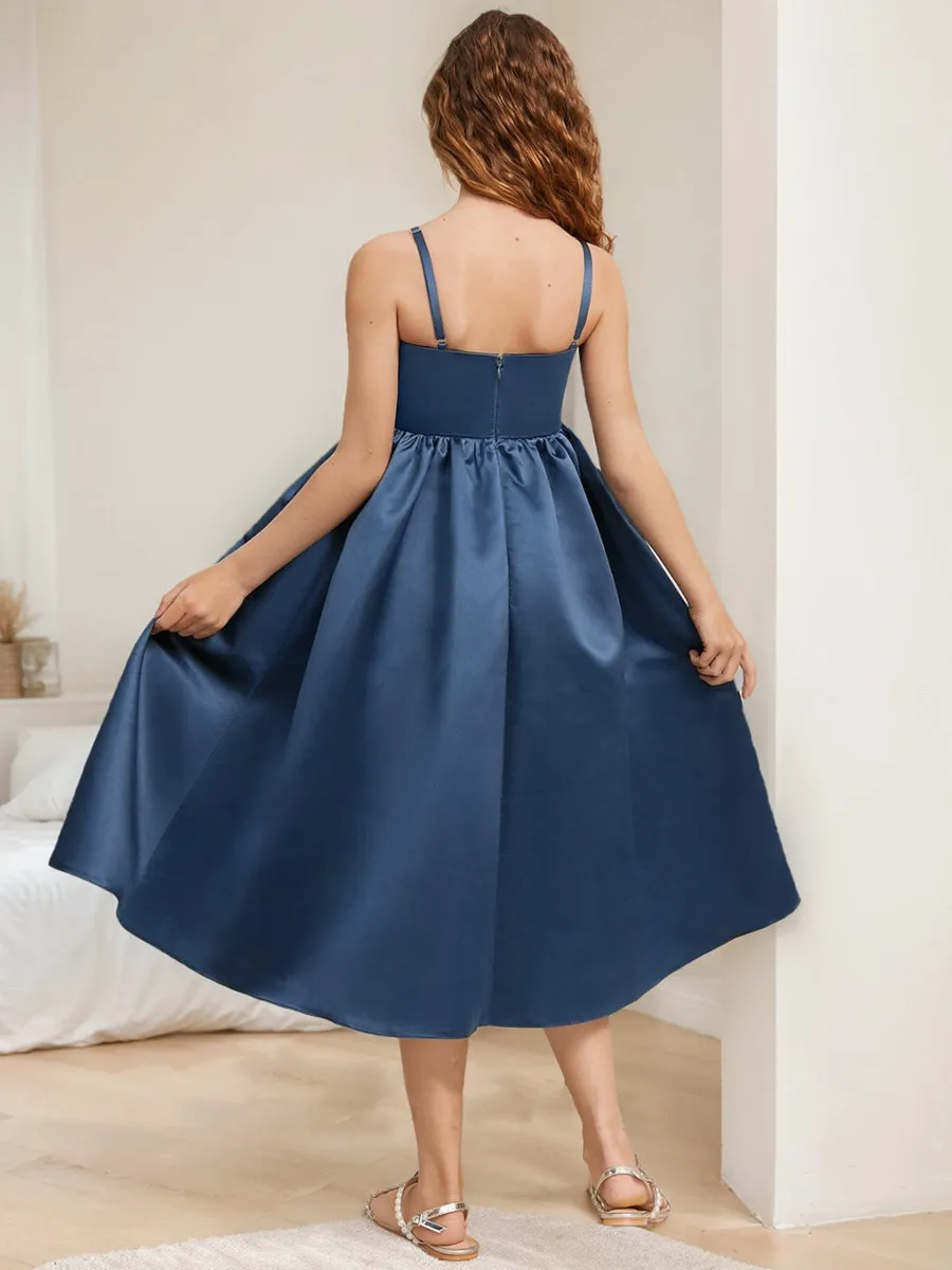 A-Line/Princess Sweetheart Sleeveless Bow Junior Bridesmaid Dresses sold by Lavetir product image thumbnail 2