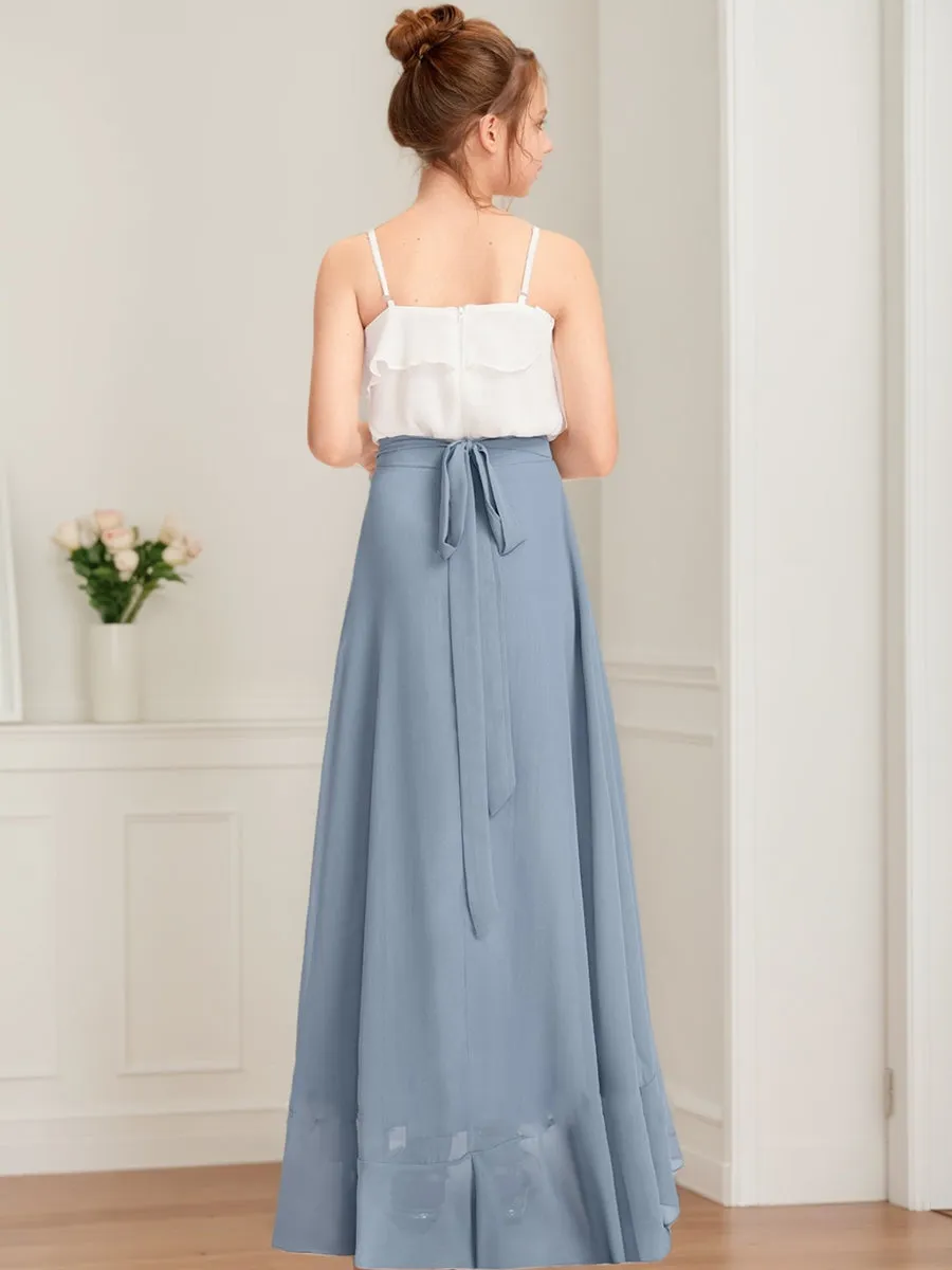 A-Line/Princess Scoop Sleeveless Ruffles Junior Bridesmaid Dresses sold by Lavetir product image thumbnail 2