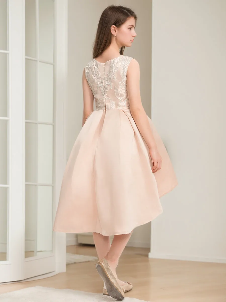 A-Line/Princess Scoop Sleeveless Beading Junior Bridesmaid Dresses sold by Lavetir product image thumbnail 2