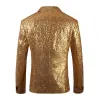 Tailored Fit Single Breasted One-Button Sequin Men's Party Jacket sold by Lavetir