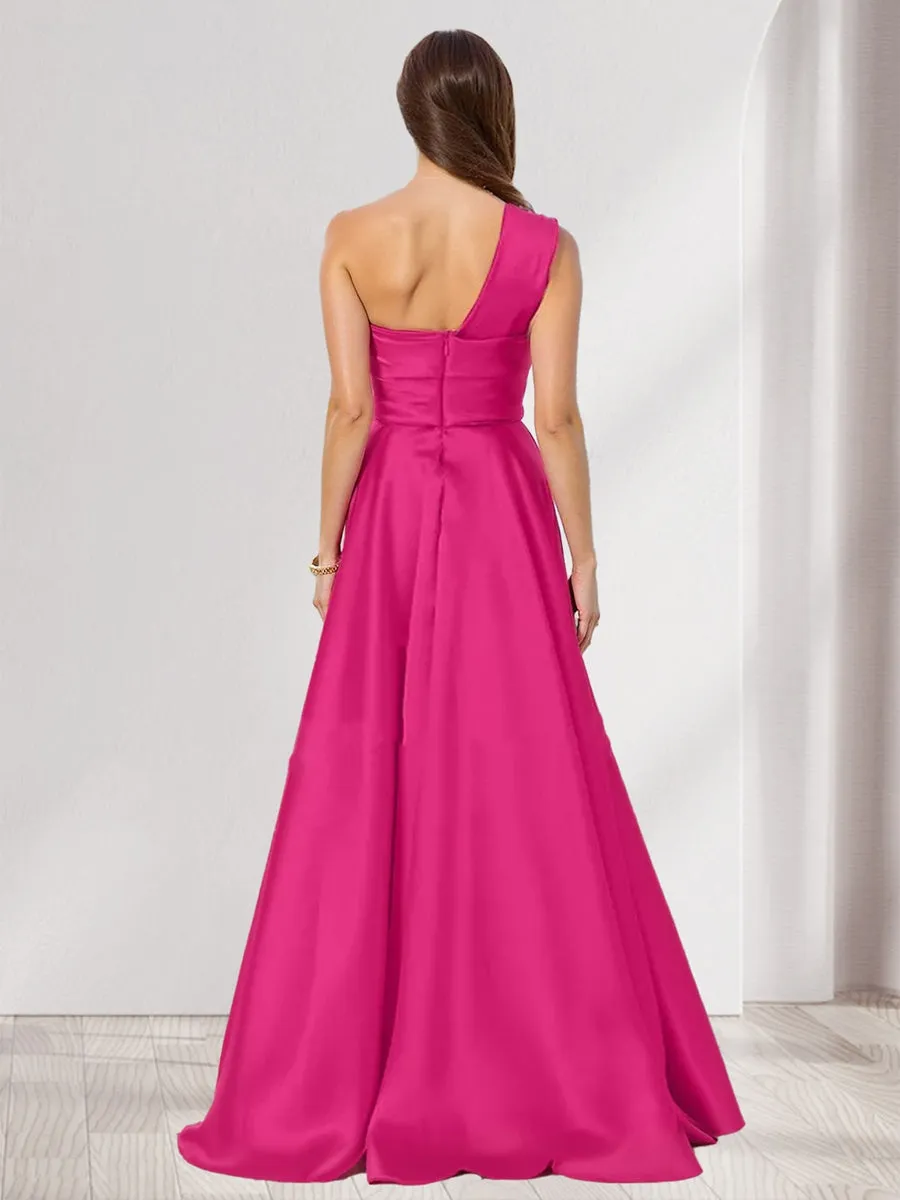 A-Line/Princess Halter Sleeveless Ruched Bridesmaid Dresses sold by Lavetir product image thumbnail 2
