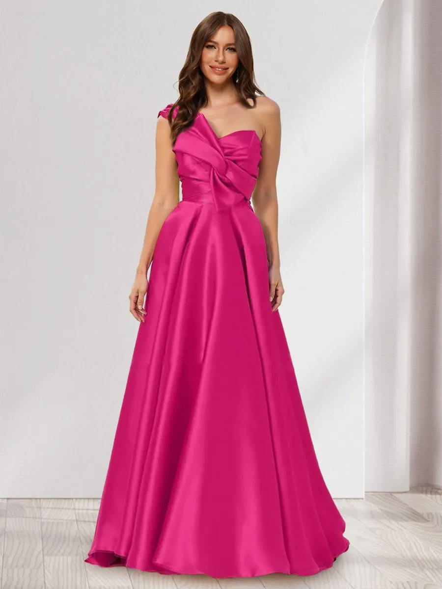 A-Line/Princess Halter Sleeveless Ruched Bridesmaid Dresses sold by Lavetir