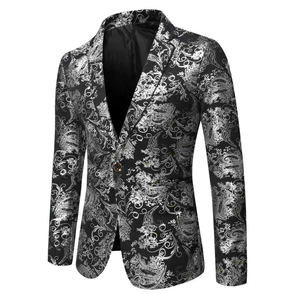 Tailored Fit Notched Lapel Single Breasted One-button Men's Party Jacket sold by Lavetir product image thumbnail 3