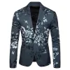 Tailored Fit Notched Lapel Single Breasted One-button Men's Party Jacket sold by Lavetir