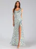 Sheath/Column Asymmetrical Sleeveless Ruched Floral Bridesmaid Dresses sold by Lavetir