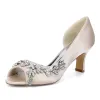 Women's Glitter With Ankle Strap Rhinestone Peep Toe Spool Heel Evening Shoes sold by Lavetir