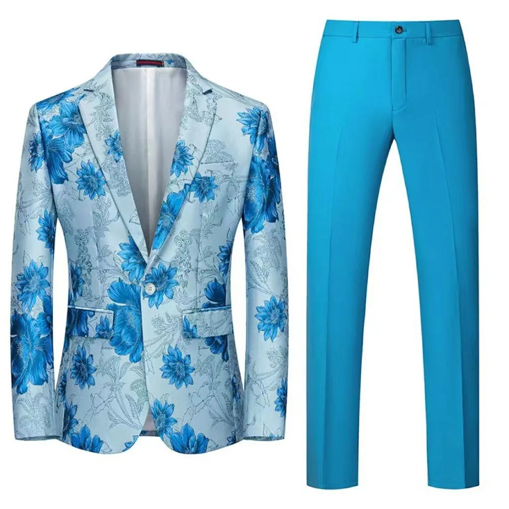 Tailored Fit Single Breasted One-button 2 Pieces Men's Wedding Suits sold by Lavetir product image thumbnail 2