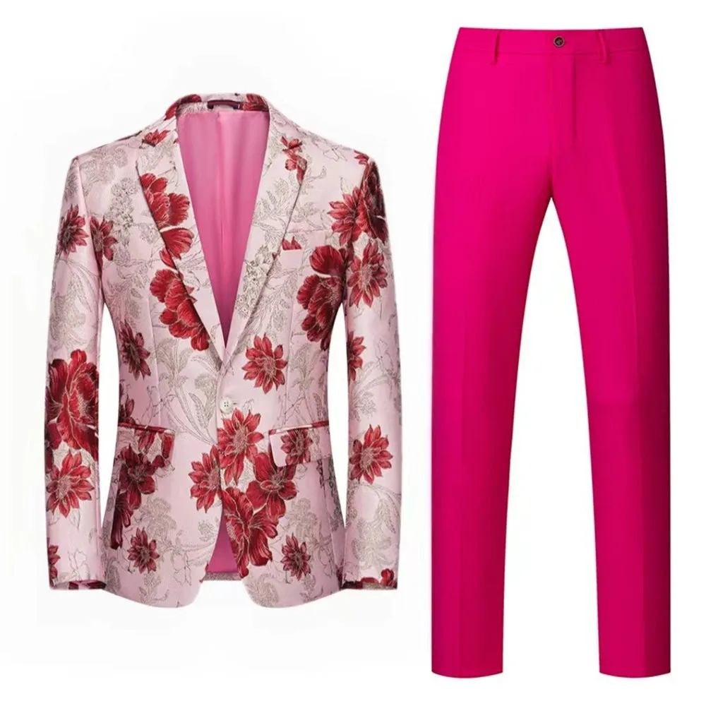 Tailored Fit Single Breasted One-button 2 Pieces Men's Wedding Suits sold by Lavetir