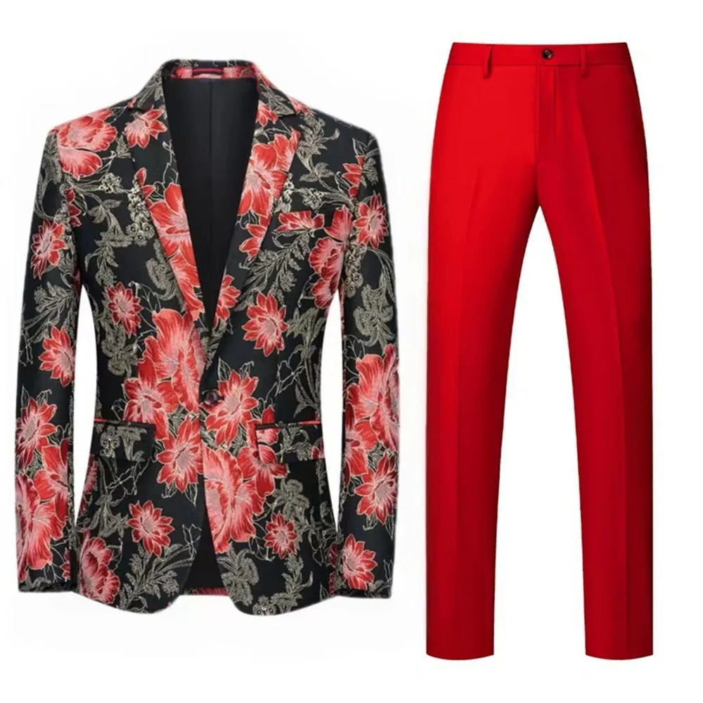 Tailored Fit Single Breasted One-button 2 Pieces Men's Wedding Suits sold by Lavetir product image thumbnail 5