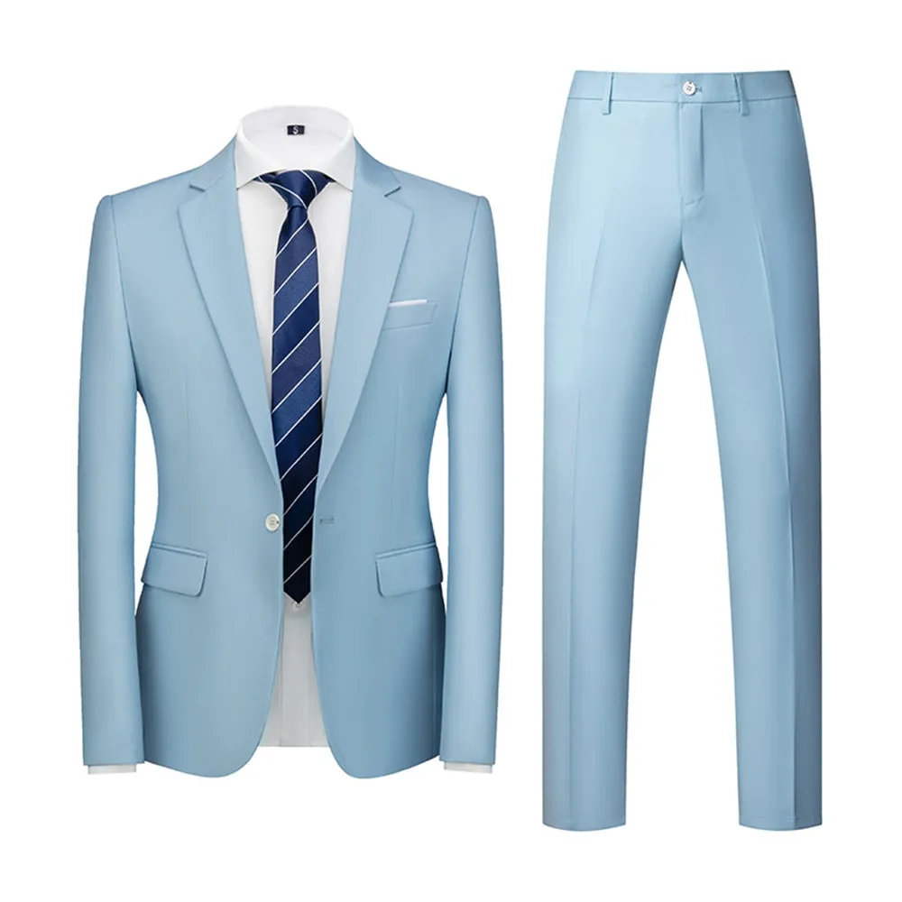 Tailored Fit Single Breasted One-button 3 Pieces Men's Wedding Suits sold by Lavetir product image thumbnail 5