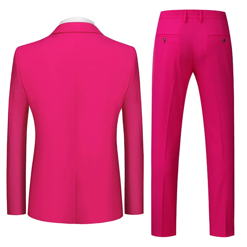 Tailored Fit Single Breasted One-button 3 Pieces Men's Wedding Suits sold by Lavetir product image thumbnail 2