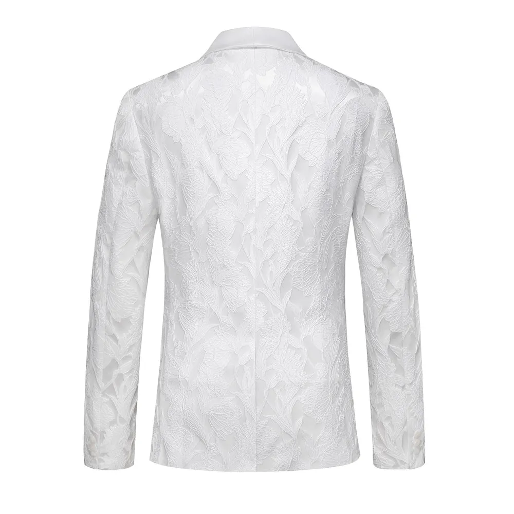 Tailored Fit Single Breasted One-button 3 Pieces Men's Wedding Suits sold by Lavetir product image thumbnail 2