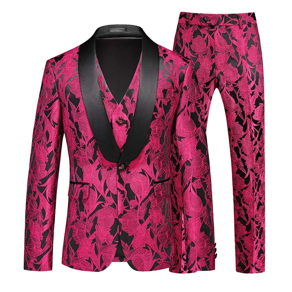 Tailored Fit Single Breasted One-button 3 Pieces Men's Wedding Suits sold by Lavetir