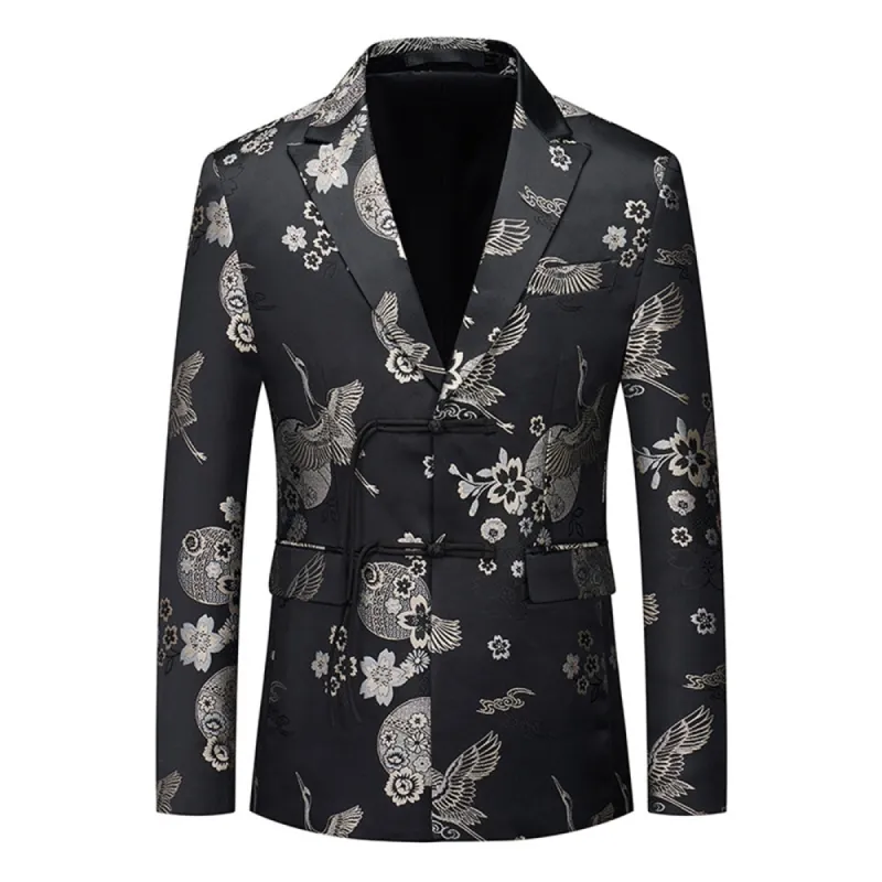 Tailored Fit Single Breasted Two-button Men's Party Jacket sold by Lavetir