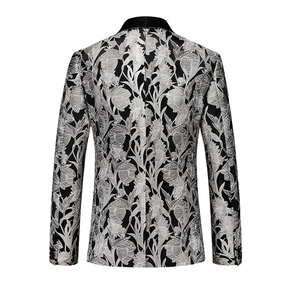 Tailored Fit Single Breasted One-button 2 Pieces Men's Prom Party Suits sold by Lavetir product image thumbnail 2