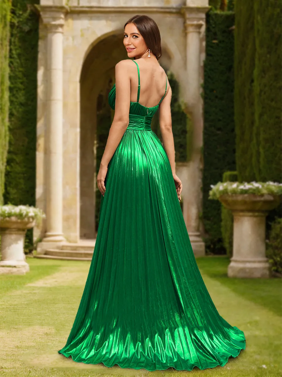 A-Line/Princess V-Neck Sleeveless Split Side Prom Dresses sold by Lavetir product image thumbnail 2