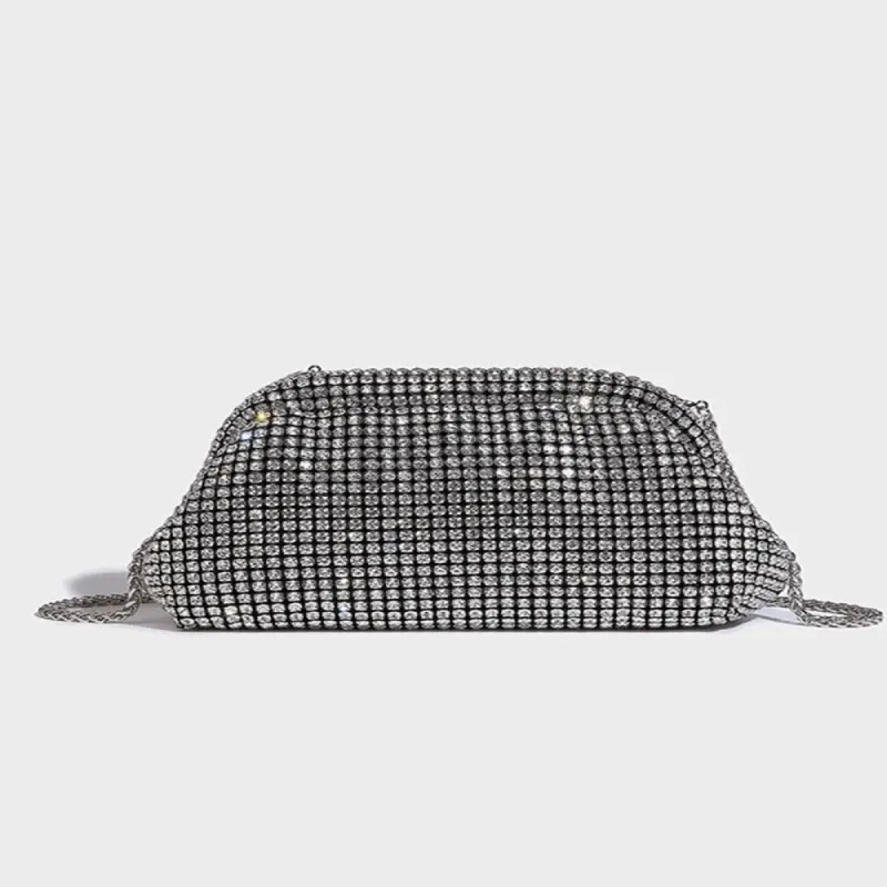 Charming Gorgeous Rhinestone Clutch Women's Chain Wallets sold by Lavetir