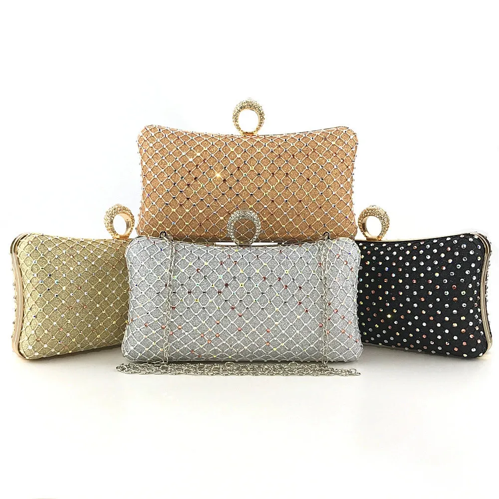 Delicate Rhinestone Clutch Women's Chain Wallets sold by Lavetir product image thumbnail 5