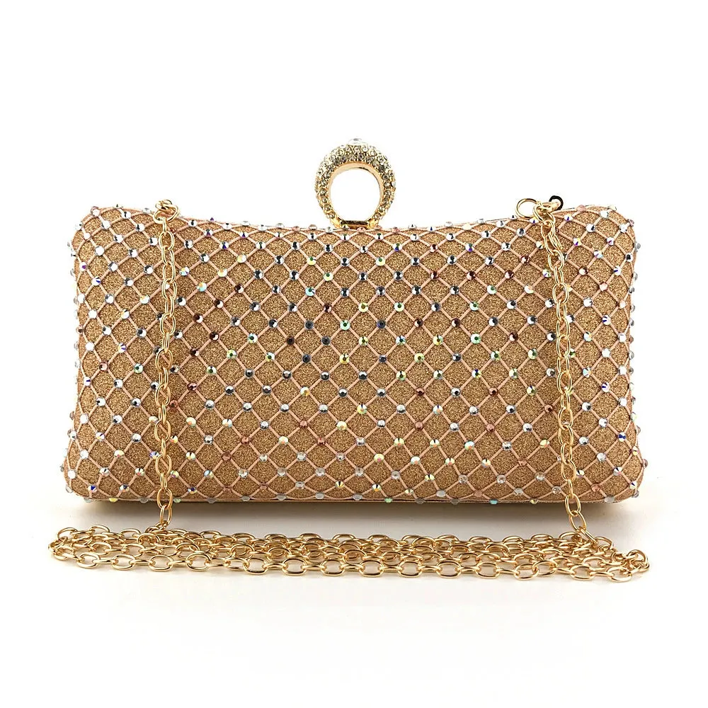 Delicate Rhinestone Clutch Women's Chain Wallets sold by Lavetir product image thumbnail 4
