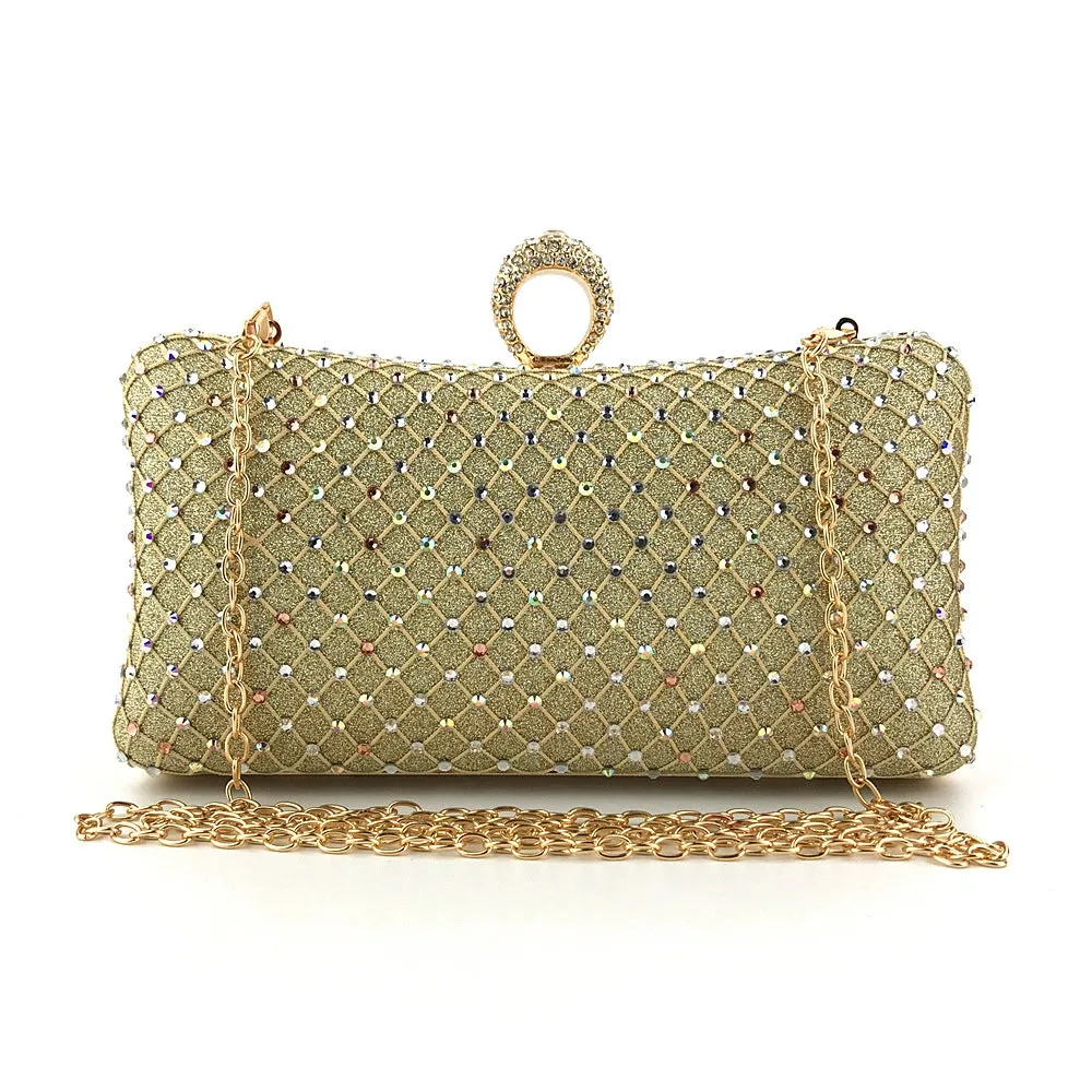 Delicate Rhinestone Clutch Women's Chain Wallets sold by Lavetir product image thumbnail 3