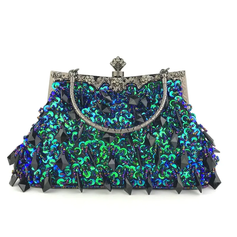 Delicate Gorgeous Beading Clutch Women's Handbags sold by Lavetir