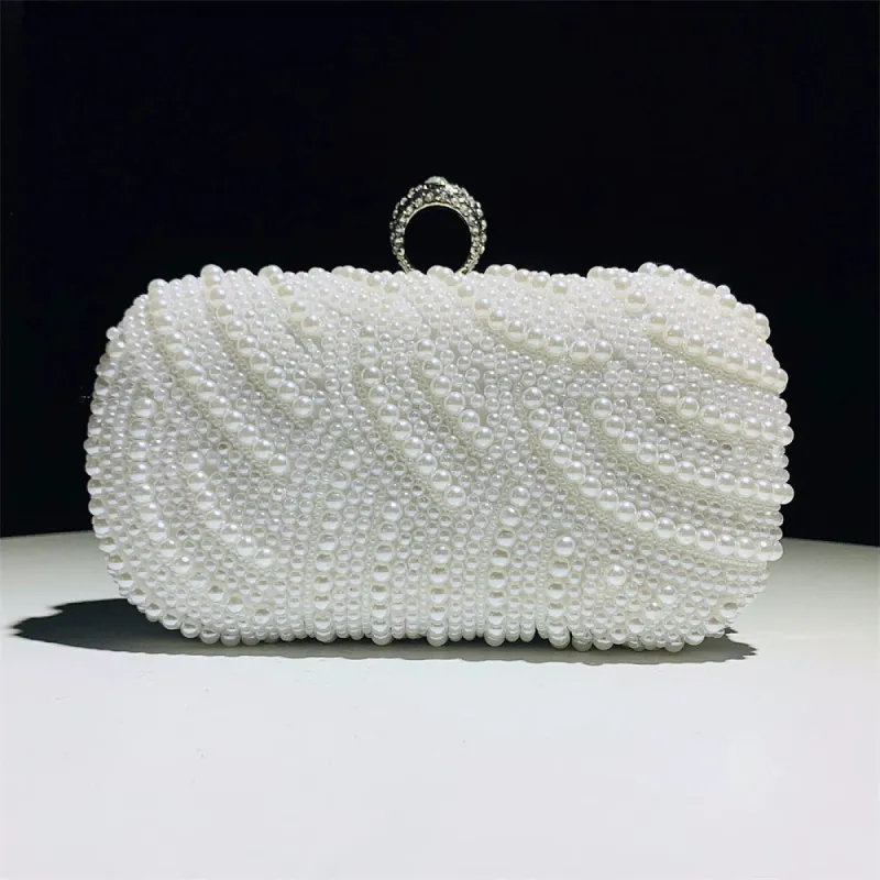 Charming Shining Pearls Clutch Unique Handbags sold by Lavetir